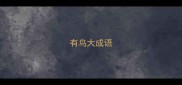 有鸟大成语