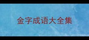 金字成语大全集