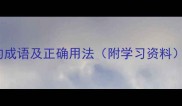 100个常见一字结尾的成语及正确用法附学习资料从之到矣的语法