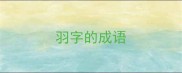羽字的成语