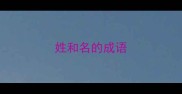 姓和名的成语