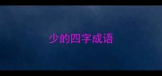 少的四字成语