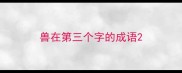 兽在第三个字的成语