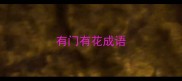 有门有花成语