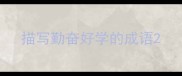 描写勤奋好学的成语